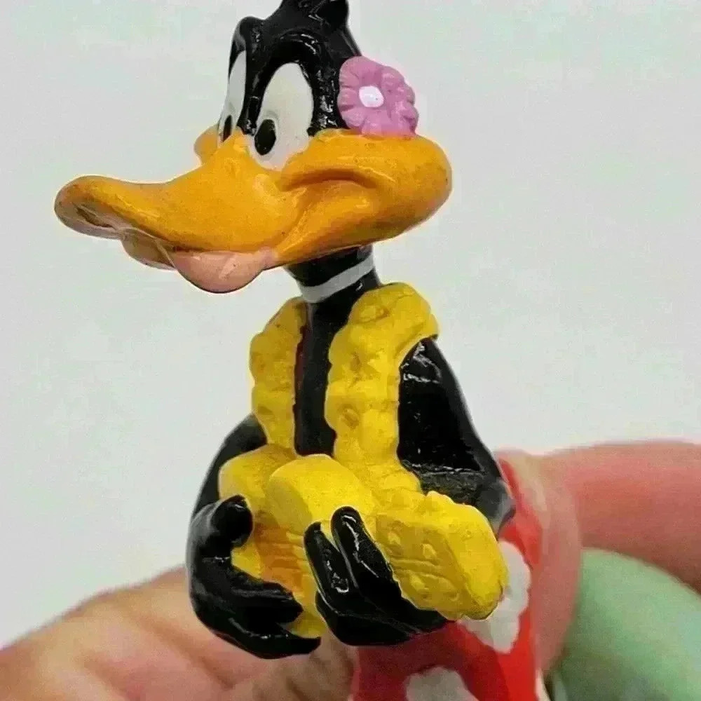 VTG Looney Tunes, Daffy Duck, Fun In The Sun, Applause, PVC Figure, 3", Hawaii - Picture 7 of 10